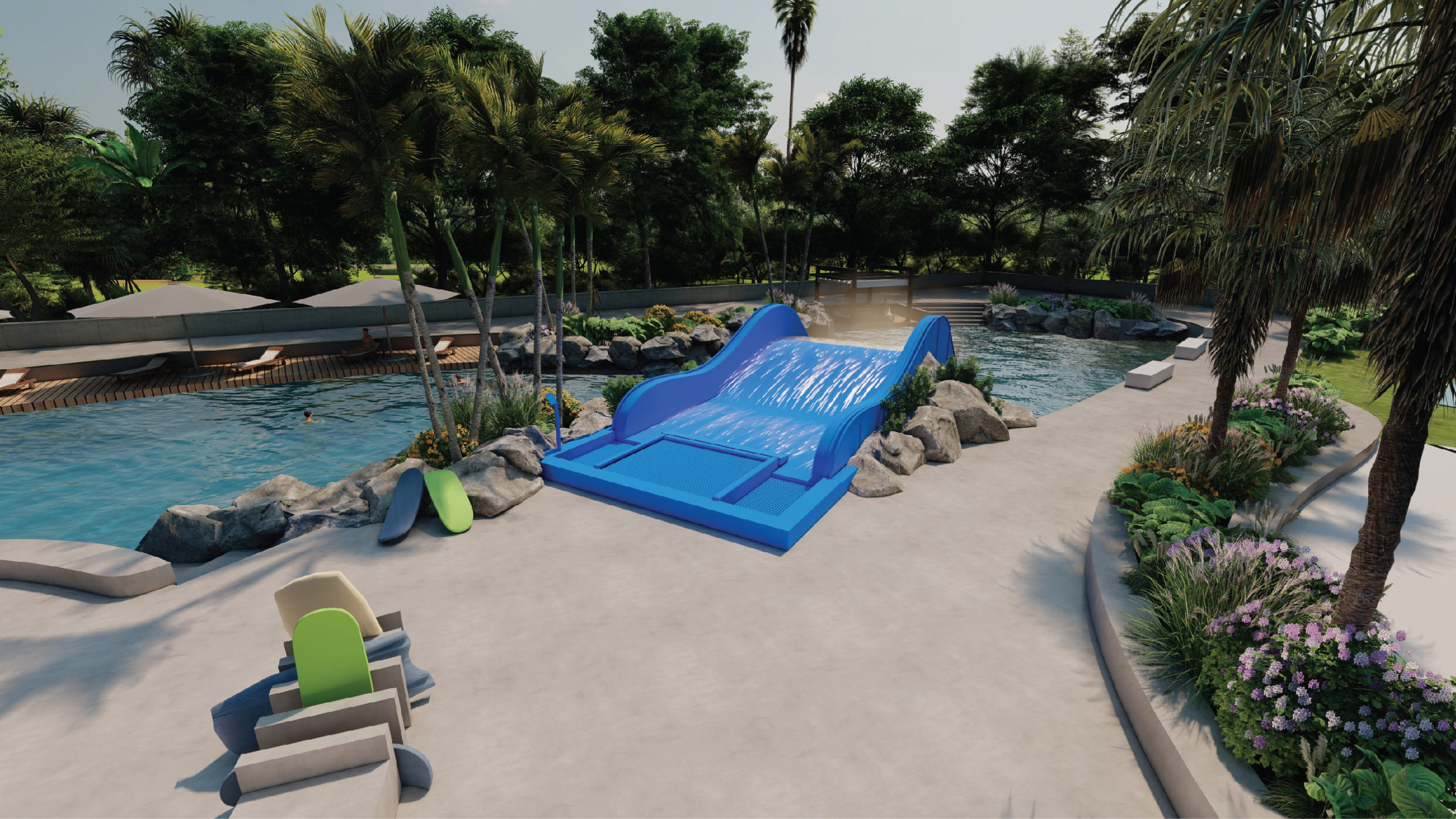 Wave rider on sale pool