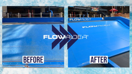 Before and After of a Refurbished FlowRider