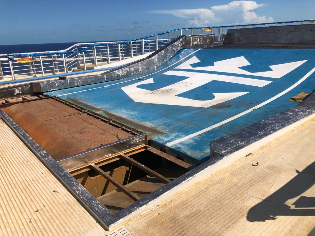 FlowRider Refurbishment Before Picture on Allure of the Seas