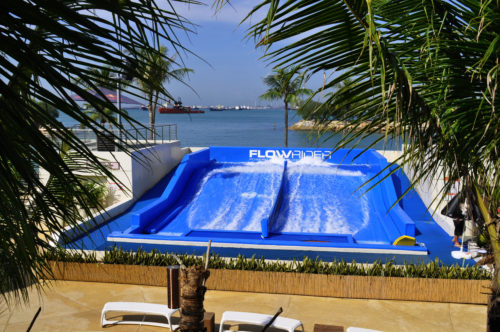 A photo of a pristine looking FlowRider