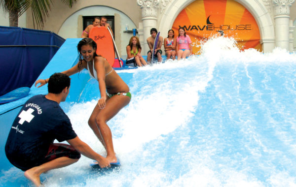 Girl on FlowRider