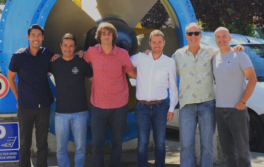 FlowRider team posing for a photo